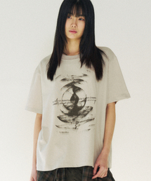 SLOWACID | デューンウェーブ 半袖Tシャツ [サンドベージュ](Tシャツ/カットソー)