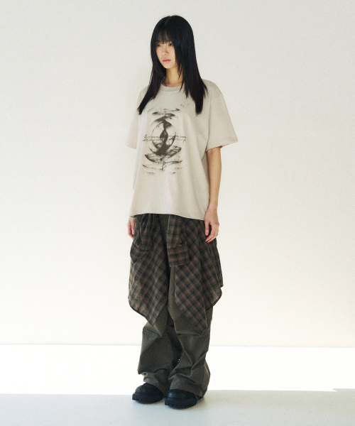 SLOWACID（スローアシッド）の「デューンウェーブ 半袖Tシャツ [サンドベージュ]（Tシャツ/カットソー・レディース・その他・SMALL/MEDIUM/LARGE/X-LARGE）」の2枚目の写真