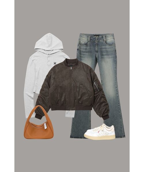 WOOALONG(ウアロン)の「Western washed boots-cut denim pants - BLUE(デニムパンツ・レディース・ブルー・SMALL/MEDIUM)」の18枚目の写真