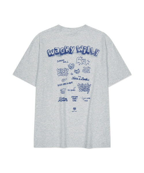 Wacky WiLLy(ワッキーウィリー)の「スケッチグラフィック半袖Tシャツ(3色)(Tシャツ/カットソー・レディース・ホワイト/ブラック・X-LARGE/SMALL/MEDIUM/LARGE/X-SMALL)」の4枚目の写真