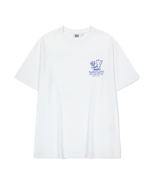 Wacky WiLLy(ワッキーウィリー)の「スケッチグラフィック半袖Tシャツ(3色)(Tシャツ/カットソー・レディース・ホワイト/ブラック・X-LARGE/SMALL/MEDIUM/LARGE/X-SMALL)」の5枚目の写真