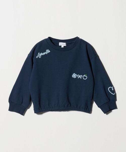 green label relaxing（グリーンレーベルリラクシング）の「チェーンステッチ 裏毛プルオーバー / トレーナー100cm-160cm（スウェット・キッズ・ネイビー/オフホワイト/ライム・160cm/140cm/110cm/120cm/100cm/150cm/130cm）」の22枚目の写真