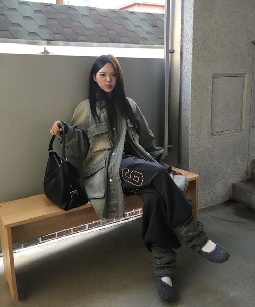 ROCKCAKE(ロックケーキ)の「Check Layered 96 Wide 2way Jogger - Charcoal(スウェットパンツ・レディース・その他・X-SMALL/SMALL)」の9枚目の写真