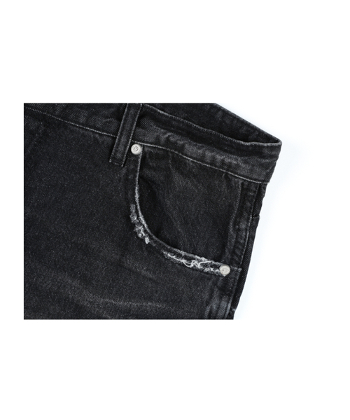 GUBIN（グビン）の「シアウォッシングフレアジーンズ - ブラックデニム（デニムパンツ・レディース・その他・SMALL/MEDIUM/LARGE）」の5枚目の写真