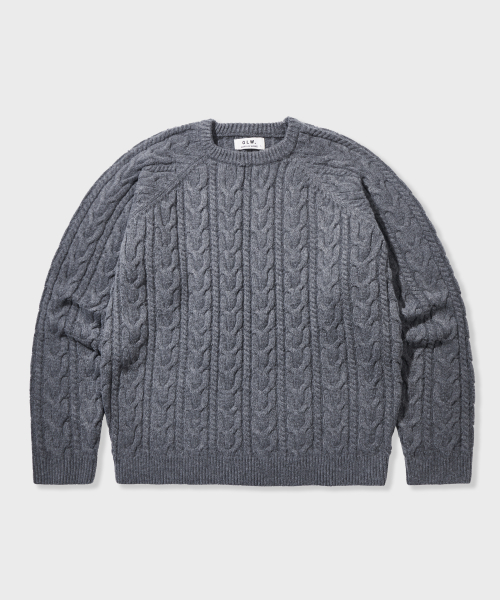 GLW(ジーエルダブリュ)の「レギュラーニットケーブルチャコール(ニット/セーター・レディース・その他・MEDIUM/LARGE/SMALL)」の5枚目の写真