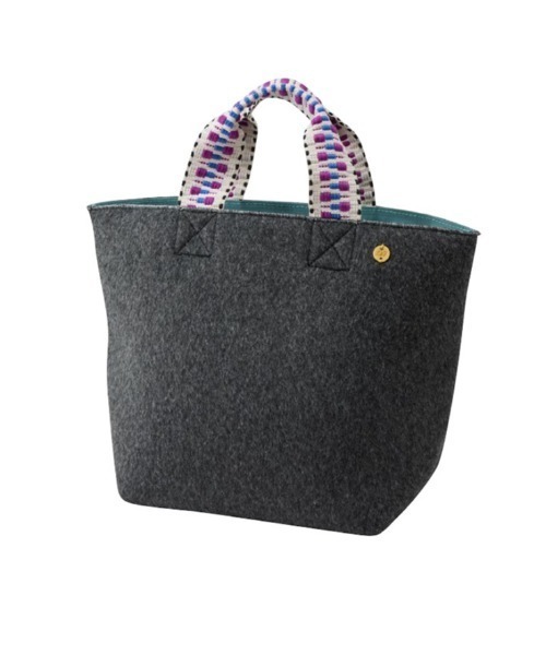 LILA&FLEUR(リラアンドフルール)の「Felt Tote Bag(トートバッグ・レディース・オレンジ/マスタード/ブラウン/チャコールグレー/ヘザーグレー・ONE SIZE)」の1枚目の写真