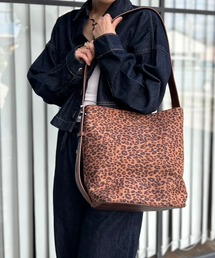 Kotoe（コトエ）の「フェイク スエード トートバッグ 無地 レオパード柄【詳細動画あり】（トートバッグ）」