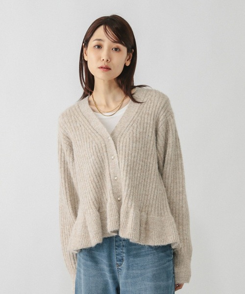 GLOBAL WORK(グローバルワーク)の「モヘヤタッチペプラムカーディガン/603655(カーディガン/ボレロ・レディース・ワインレッド/チャコールグレー/アイボリー・LARGE/MEDIUM)」の10枚目の写真