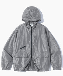 DIMITRI BLACK（ディミトリブラック）の「(All Season) 2WAY Nylon Metal hooded Windbreaker Jacket_Metal Gray（ナイロンジャケット）」