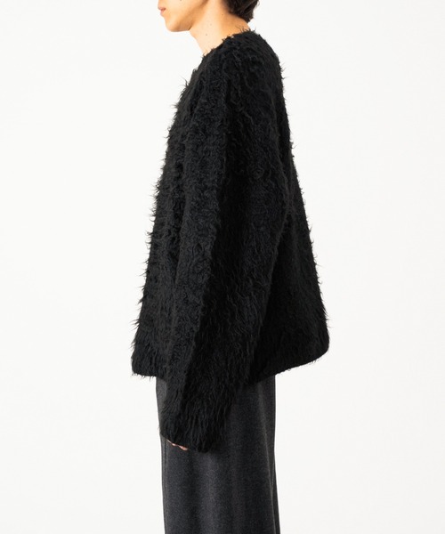 CAMPHOR WOOD（カンファーウッド）の「MOHAIR TOUCH SUPER SHAGGY PULLOVER / モヘアタッチスーパーシャギープルオーバー（ニット/セーター・メンズ・ピンク/ブラック/アッシュ・MEDIUM/LARGE）」の10枚目の写真