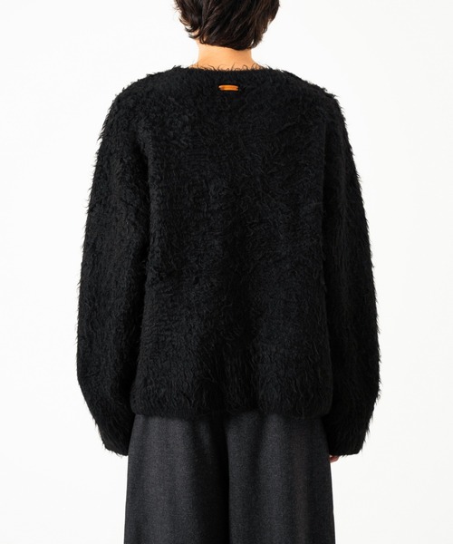 CAMPHOR WOOD（カンファーウッド）の「MOHAIR TOUCH SUPER SHAGGY PULLOVER / モヘアタッチスーパーシャギープルオーバー（ニット/セーター・メンズ・ピンク/ブラック/アッシュ・MEDIUM/LARGE）」の11枚目の写真