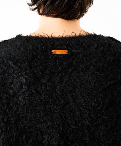 CAMPHOR WOOD（カンファーウッド）の「MOHAIR TOUCH SUPER SHAGGY PULLOVER / モヘアタッチスーパーシャギープルオーバー（ニット/セーター・メンズ・ピンク/ブラック/アッシュ・MEDIUM/LARGE）」の12枚目の写真
