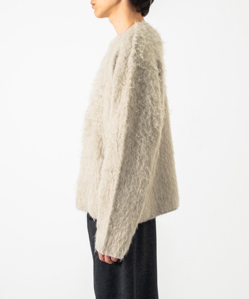 CAMPHOR WOOD（カンファーウッド）の「MOHAIR TOUCH SUPER SHAGGY PULLOVER / モヘアタッチスーパーシャギープルオーバー（ニット/セーター・メンズ・ピンク/ブラック/アッシュ・MEDIUM/LARGE）」の16枚目の写真