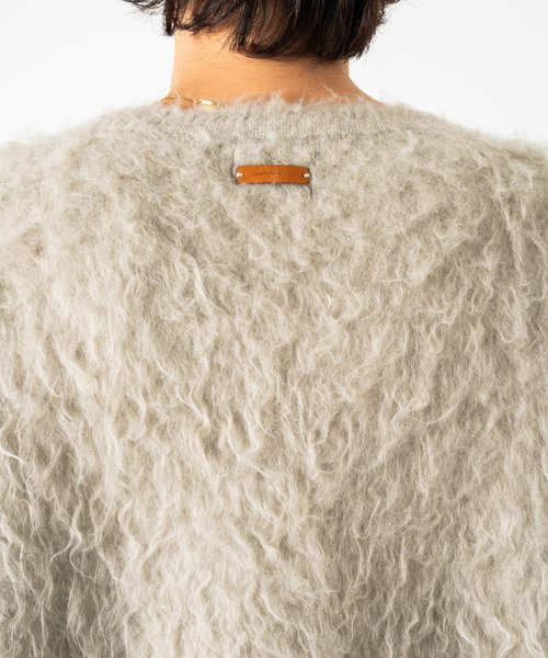 CAMPHOR WOOD（カンファーウッド）の「MOHAIR TOUCH SUPER SHAGGY PULLOVER / モヘアタッチスーパーシャギープルオーバー（ニット/セーター・メンズ・ピンク/ブラック/アッシュ・MEDIUM/LARGE）」の18枚目の写真