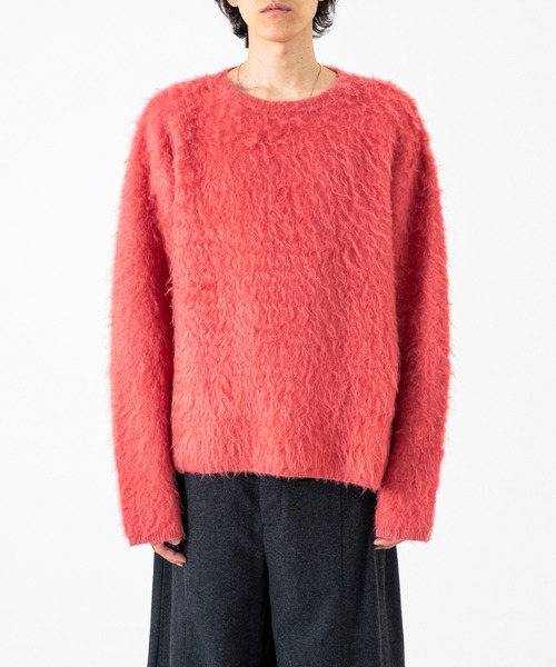 CAMPHOR WOOD（カンファーウッド）の「MOHAIR TOUCH SUPER SHAGGY PULLOVER / モヘアタッチスーパーシャギープルオーバー（ニット/セーター・メンズ・ピンク/ブラック/アッシュ・MEDIUM/LARGE）」の19枚目の写真