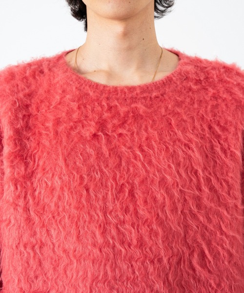 CAMPHOR WOOD（カンファーウッド）の「MOHAIR TOUCH SUPER SHAGGY PULLOVER / モヘアタッチスーパーシャギープルオーバー（ニット/セーター・メンズ・ピンク/ブラック/アッシュ・MEDIUM/LARGE）」の20枚目の写真