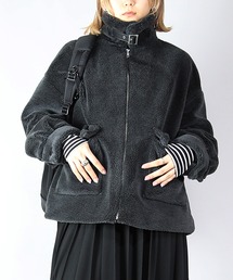 and it_（アンドイット）の「テディベアボアジップアップブルゾン（ブルゾン）」