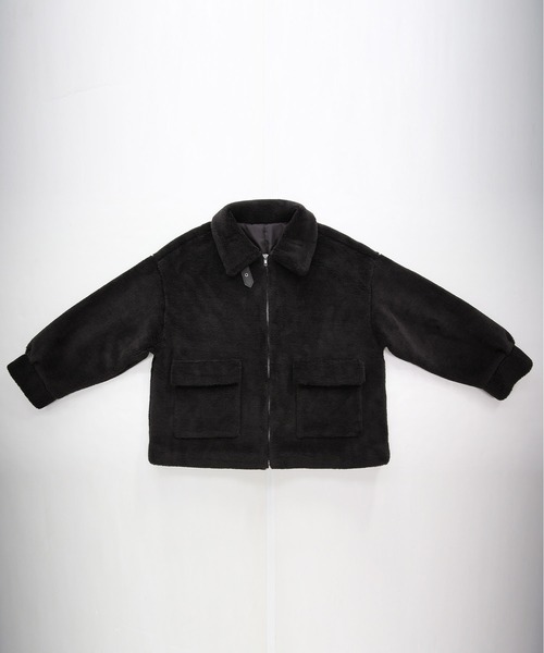 and it_（アンドイット）の「テディベアボアジップアップブルゾン（ブルゾン・レディース・チャコール/ブラウン/ブラック・M）」の19枚目の写真