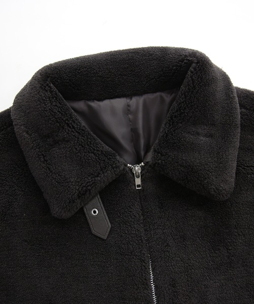 and it_（アンドイット）の「テディベアボアジップアップブルゾン（ブルゾン・レディース・チャコール/ブラウン/ブラック・M）」の21枚目の写真