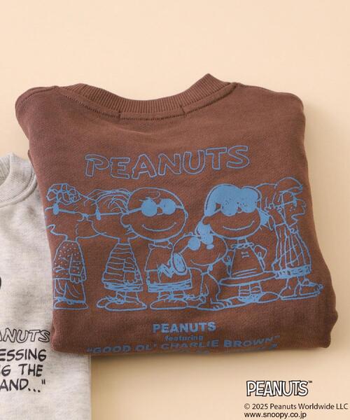 THE SHOP TK （ザ ショップ ティーケー ）の「PEANUTS／ピーナッツ スヌーピープリントスウェット 【親子リンク】（スウェット・メンズ・アイボリー/ネイビー/ダークブラウン・02/03/04）」の3枚目の写真