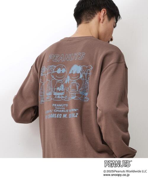 THE SHOP TK （ザ ショップ ティーケー ）の「PEANUTS／ピーナッツ スヌーピープリントスウェット 【親子リンク】（スウェット・メンズ・アイボリー/ネイビー/ダークブラウン・02/03/04）」の10枚目の写真