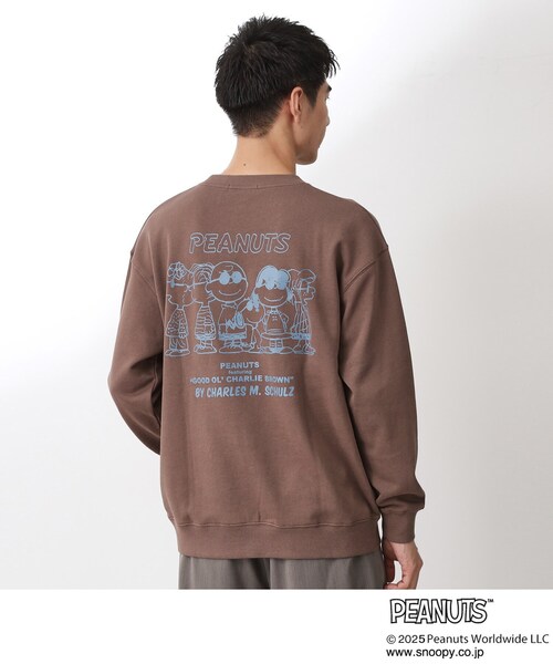 THE SHOP TK （ザ ショップ ティーケー ）の「PEANUTS／ピーナッツ スヌーピープリントスウェット 【親子リンク】（スウェット・メンズ・アイボリー/ネイビー/ダークブラウン・02/03/04）」の11枚目の写真