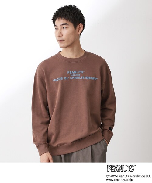 THE SHOP TK （ザ ショップ ティーケー ）の「PEANUTS／ピーナッツ スヌーピープリントスウェット 【親子リンク】（スウェット・メンズ・アイボリー/ネイビー/ダークブラウン・02/03/04）」の12枚目の写真