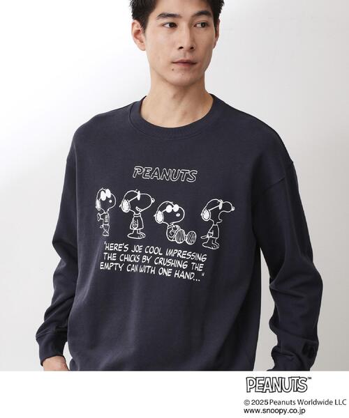 THE SHOP TK （ザ ショップ ティーケー ）の「PEANUTS／ピーナッツ スヌーピープリントスウェット 【親子リンク】（スウェット・メンズ・アイボリー/ネイビー/ダークブラウン・02/03/04）」の16枚目の写真