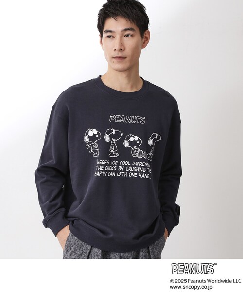 THE SHOP TK （ザ ショップ ティーケー ）の「PEANUTS／ピーナッツ スヌーピープリントスウェット 【親子リンク】（スウェット・メンズ・アイボリー/ネイビー/ダークブラウン・02/03/04）」の17枚目の写真