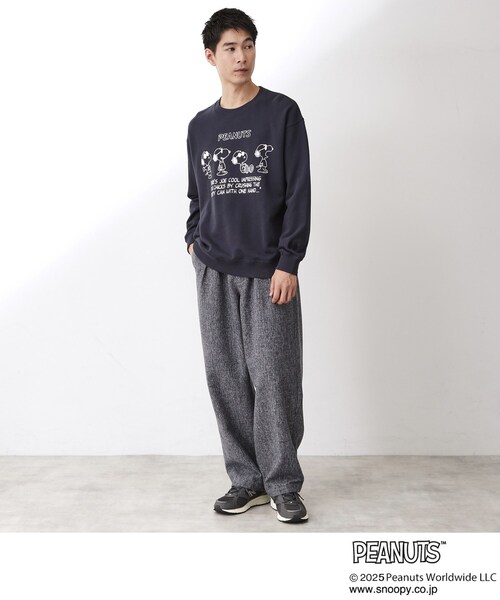 THE SHOP TK （ザ ショップ ティーケー ）の「PEANUTS／ピーナッツ スヌーピープリントスウェット 【親子リンク】（スウェット・メンズ・アイボリー/ネイビー/ダークブラウン・02/03/04）」の18枚目の写真