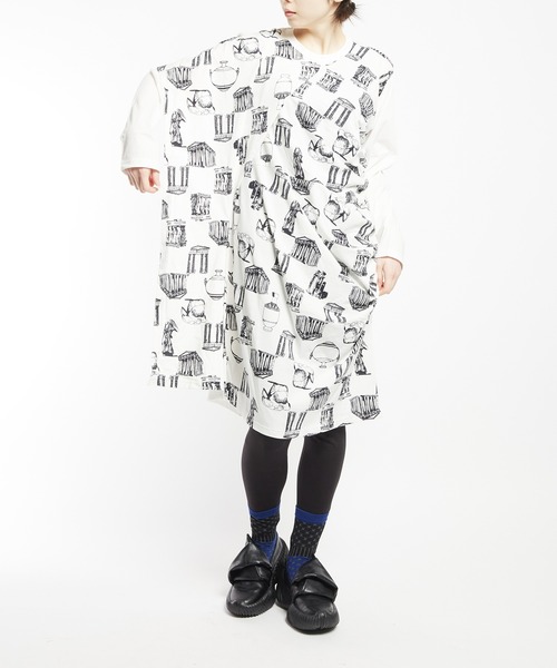 gomme(ゴム)の「パルテノンドレープワンピース(ワンピース・レディース・ホワイト・MEDIUM)」の12枚目の写真