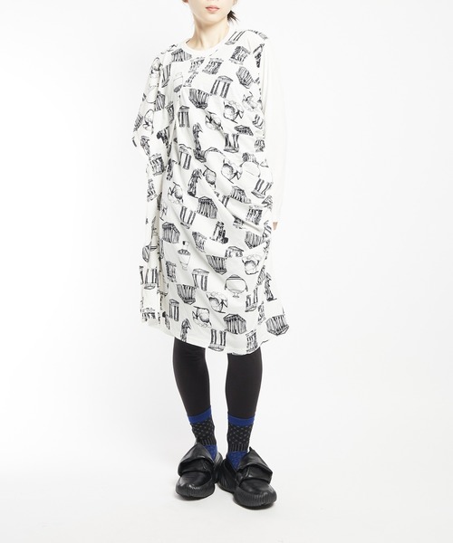 gomme(ゴム)の「パルテノンドレープワンピース(ワンピース・レディース・ホワイト・MEDIUM)」の13枚目の写真