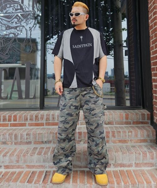 SAINTPAIN（セイントペイン）の「SPカモコットンワークパンツグリーン（デニムパンツ・レディース・その他・MEDIUM/LARGE）」の6枚目の写真