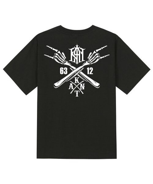 KAN6312(カン6312)の「KTB0146 クロスハンド 半袖Tシャツ - ブラック(Tシャツ/カットソー・メンズ・その他・SMALL/MEDIUM/LARGE/X-LARGE)」の1枚目の写真