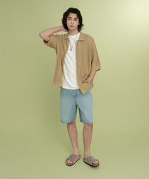 レギュラーデニムショーツ Light Blue