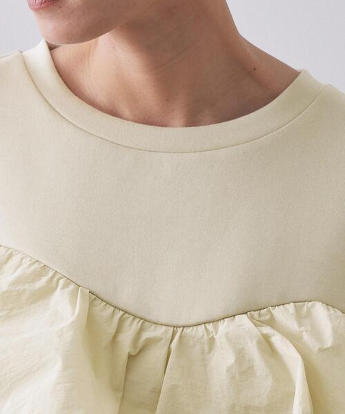OPAQUE.CLIP(オペークドットクリップ)の「フリルドッキングトップス【洗濯機OK】(Tシャツ/カットソー・レディース・ブラック/ブラウン系その他/ライトベージュ・38/40)」の19枚目の写真