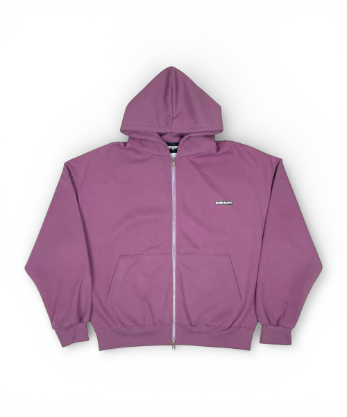 Box Logo худи на молнии (пурпур)