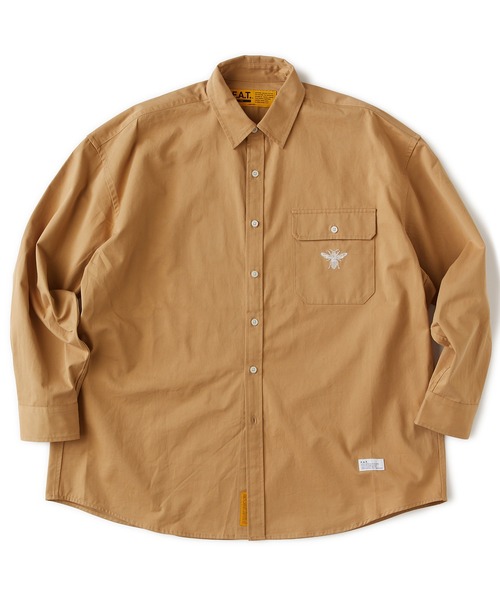 FAT(エフエイティー)の「GIGABEE(シャツ/ブラウス・メンズ・ピンク/ベージュ/ブラック/ブルー・JUMBO(XXL)/FAT(XL)/SKINNY(L)/TITCH(M))」の2枚目の写真