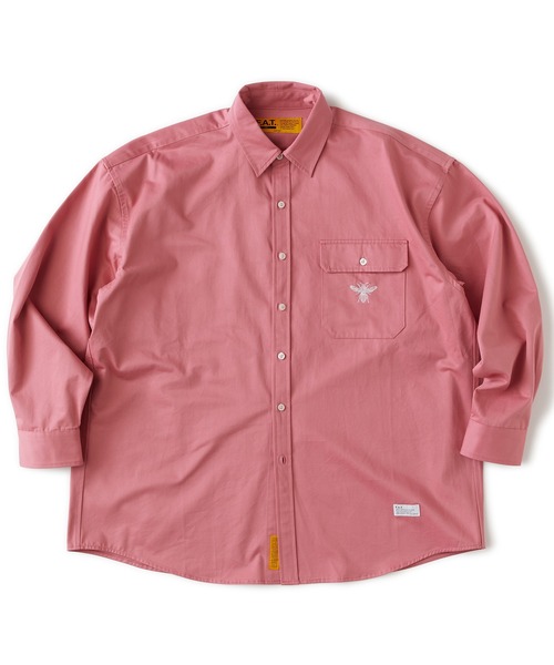 FAT(エフエイティー)の「GIGABEE(シャツ/ブラウス・メンズ・ピンク/ベージュ/ブラック/ブルー・JUMBO(XXL)/FAT(XL)/SKINNY(L)/TITCH(M))」の4枚目の写真