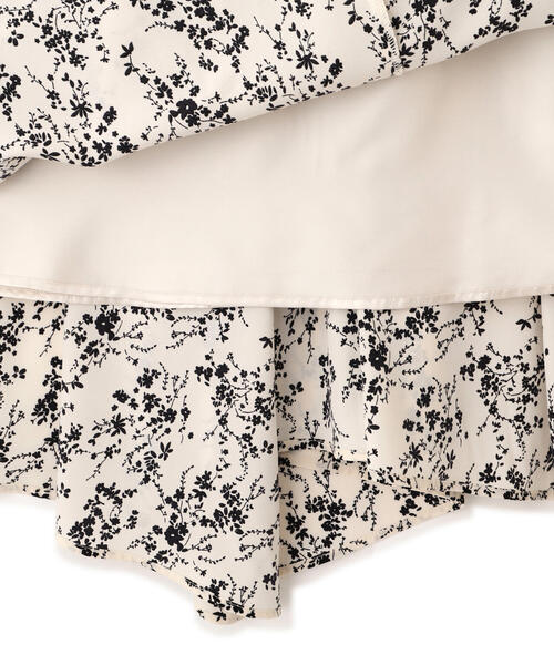 PROPORTION BODY DRESSING(プロポーションボディドレッシング)の「フロントリボン花柄ドッキングワンピース / 1216140006(ワンピース・レディース・ベージュ/ブラック・MEDIUM/P/S/SMALL)」の10枚目の写真