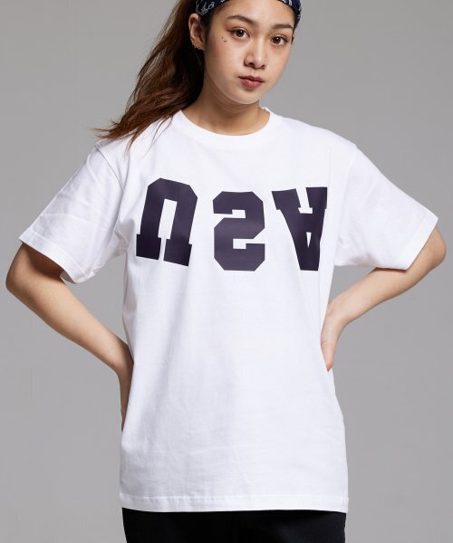 CREAM SODA LAB(クリームソーダラボ)の「リバースUSA 半袖Tシャツ ホワイト(Tシャツ/カットソー・メンズ・その他・LARGE/MEDIUM/X-LARGE/XX-LARGE)」の6枚目の写真