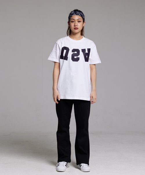 CREAM SODA LAB(クリームソーダラボ)の「リバースUSA 半袖Tシャツ ホワイト(Tシャツ/カットソー・メンズ・その他・LARGE/MEDIUM/X-LARGE/XX-LARGE)」の8枚目の写真