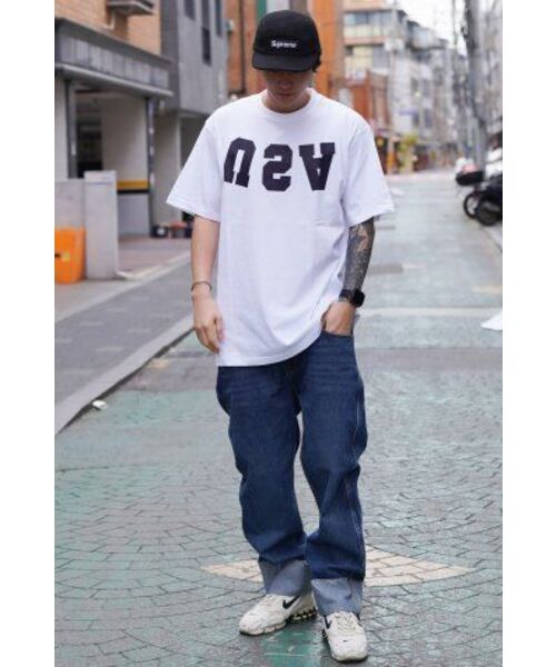 CREAM SODA LAB(クリームソーダラボ)の「リバースUSA 半袖Tシャツ ホワイト(Tシャツ/カットソー・メンズ・その他・LARGE/MEDIUM/X-LARGE/XX-LARGE)」の10枚目の写真