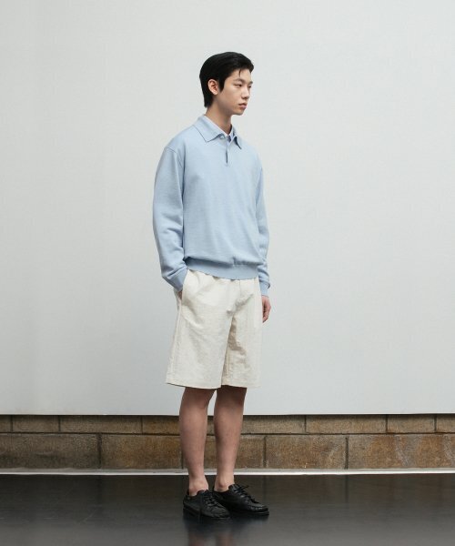 BLANKROOM(ブランクルーム)の「ポロニット_GLASS BLUE(ニット/セーター・レディース・その他・1/3)」の2枚目の写真