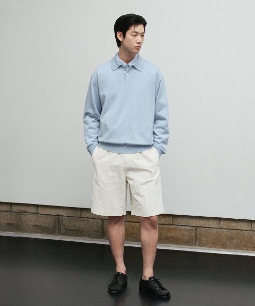 BLANKROOM(ブランクルーム)の「ポロニット_GLASS BLUE(ニット/セーター・レディース・その他・1/3)」の3枚目の写真