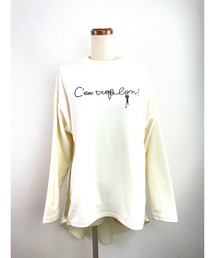 Rydia（リディア）の「布帛切り替えフレアートップス（Tシャツ/カットソー）」