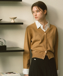SHIRT COLLAR CARDIGAN_BEIGE