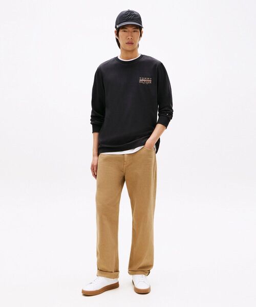 TOMMY HILFIGER(トミーヒルフィガー)の「アイコンインターロックロングスリーブTシャツ(Tシャツ/カットソー・メンズ・グレー/ブラック・LARGE/MEDIUM/SMALL/X-LARGE)」の4枚目の写真