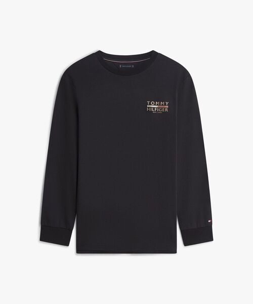 TOMMY HILFIGER(トミーヒルフィガー)の「アイコンインターロックロングスリーブTシャツ(Tシャツ/カットソー・メンズ・グレー/ブラック・LARGE/MEDIUM/SMALL/X-LARGE)」の6枚目の写真