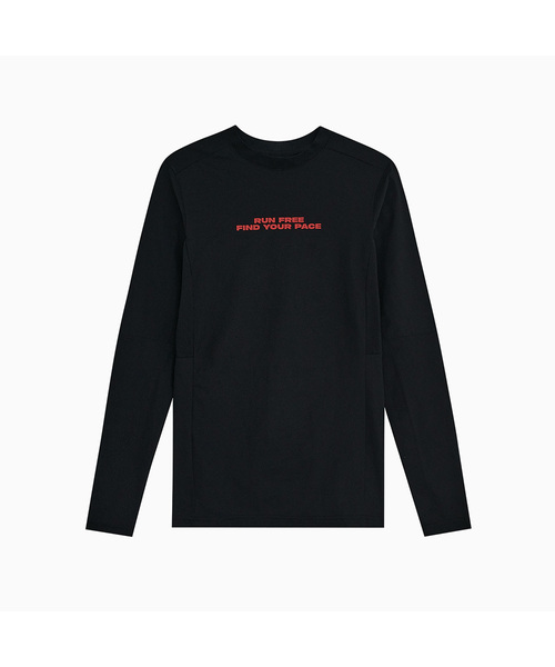 MENASOO(ミナス)の「VENODE Runfree Long Tshirts_Black (Tight Fit)(Tシャツ/カットソー・レディース・ブラック・1/2)」の1枚目の写真